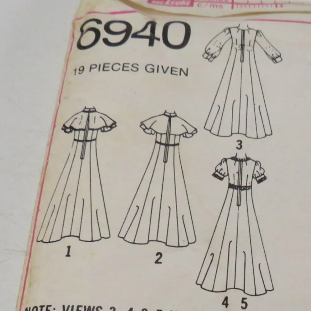 Simplicity 6940 Sewing Pattern Wedding, Bridesmaid, Prom Dress size 10